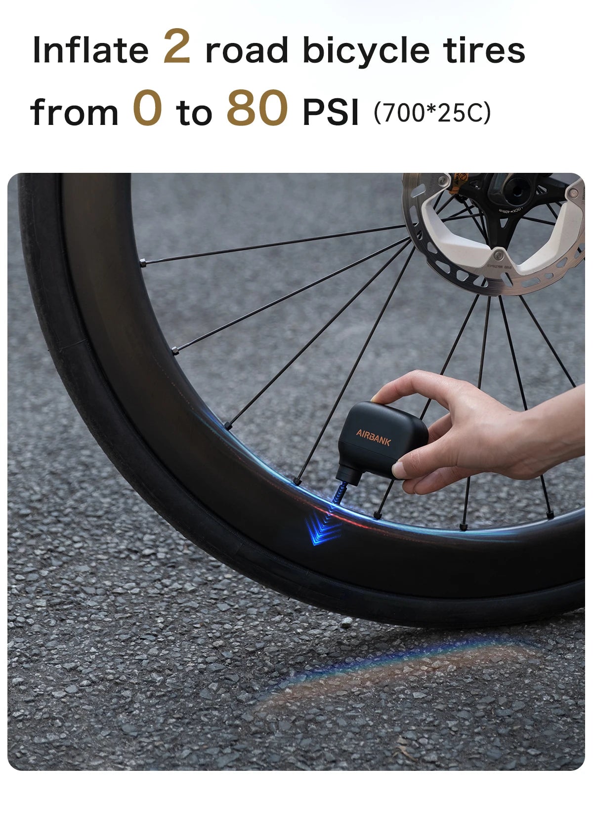Airbank Pocket SE Mini Electric Bike Pump
