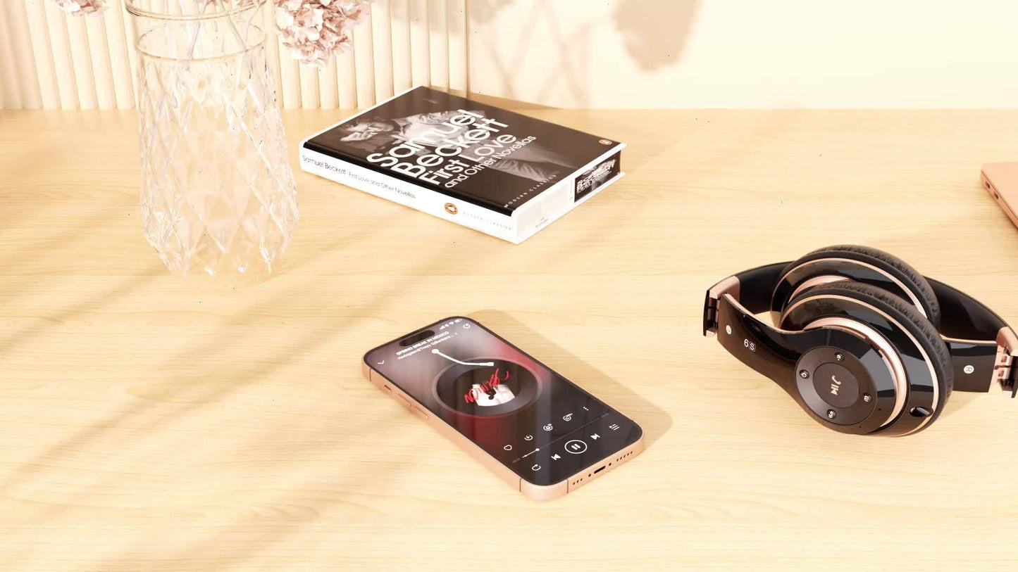 Wireless Headphone, Foldable Bluetooth Headphones Over Ear, Wired & Bluetooth Headset, Gaming, Computers, Gym & Sports