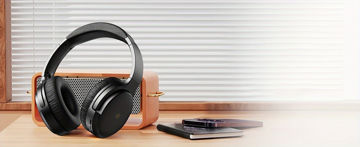 Active Noise Cancelling Headphones With Microphone, Providing 100 Hours Of Playback Time, Over-ear Wireless Headphones With High-fidelity Audio And Deep Bass, Includes A 3.5mm Cable, Soft Ear Cushions, And Fast Charging