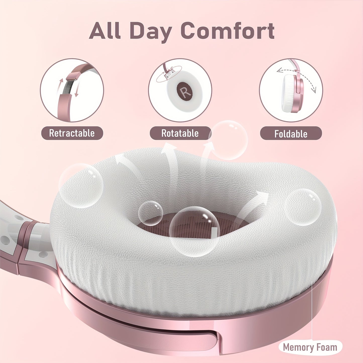 Active Noise Cancelling Headphones With Microphone, Providing 100 Hours Of Playback Time, Over-ear Wireless Headphones With High-fidelity Audio And Deep Bass, Includes A 3.5mm Cable, Soft Ear Cushions, And Fast Charging