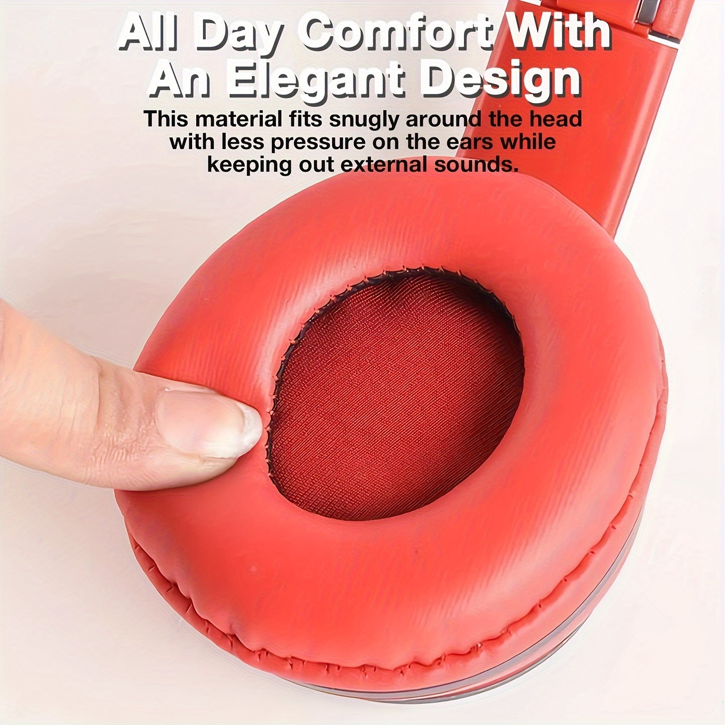 Wireless Over-Ear Headphones, 20H Playtime, Wireless 5.0, Noise Reduction, Comfortable Padded Ear Cups, Foldable Design for Travel & Home, Perfect Gift for Youngsters, Teens, Adults, Women