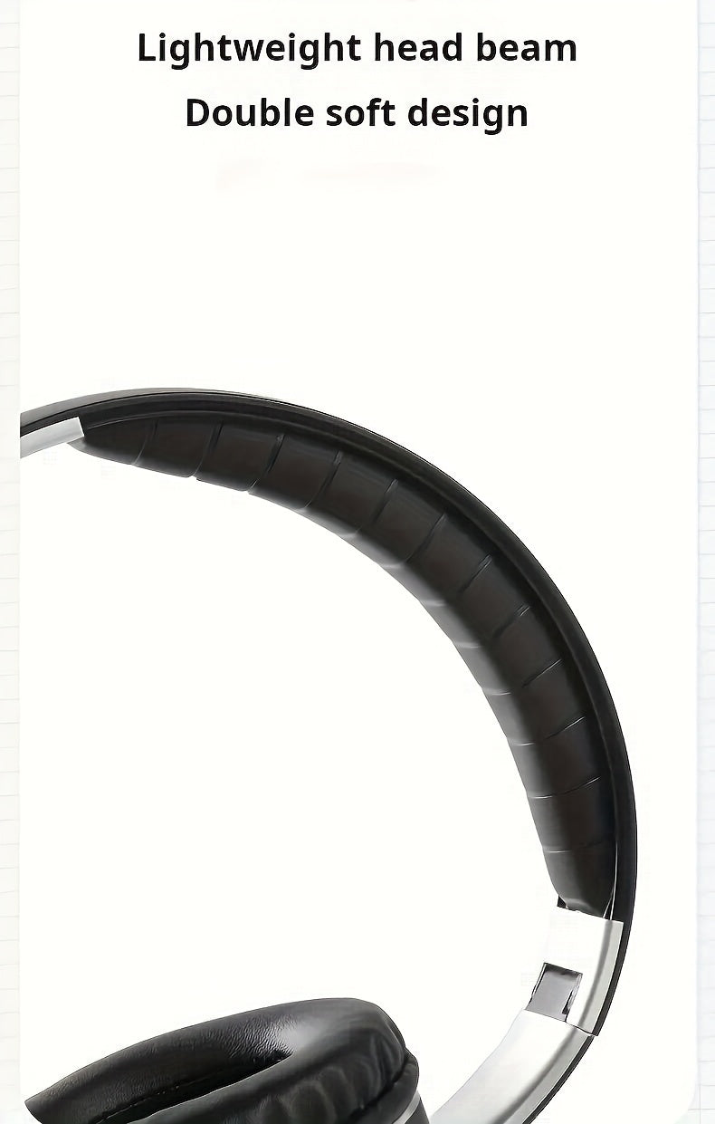 Wireless Noise Cancelling Headphones,Wireless Headphone, Foldable Bluetooth Headphones Over Ear, Wireless Headset for Gaming, Phones, Sports Training & Running