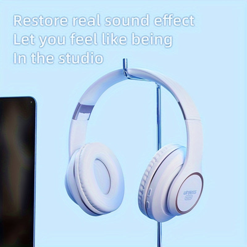 Wireless Headphones with Active Noise Cancellation | Long Battery Life, Foldable Design, Comfortable Sound Isolation for Gaming, Calls, and Music | USB-C Rechargeable, 200mAh Lithium Battery, Perfect Gift