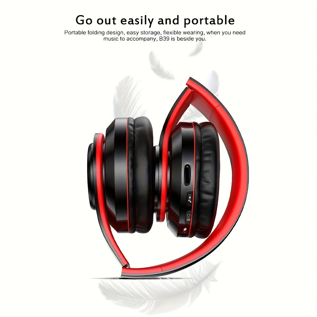 Wireless Headphone, Foldable Bluetooth Headphones Over Ear, Wireless Headset for Gaming, Phones, Computers, Electronics Audio Headphone Arrived before Christmas
