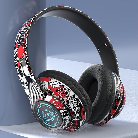 Popular wireless foldable earphones, suitable for tablets/phones/birthdays/Christmas/travel gifts. Head mounted wireless earphones and foldable earplugs