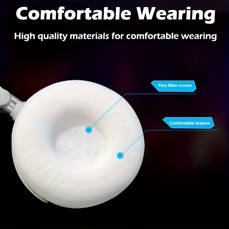 Wired Headphone, Foldable Bluetooth Headphones Over Ear, Wired Headset with microphone for Gaming, Computers, Office Productivity & Calls