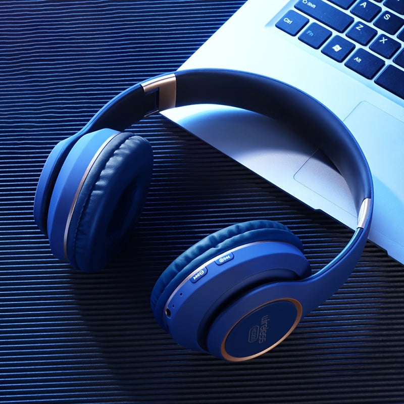 Wireless Headphones with Active Noise Cancellation | Long Battery Life, Foldable Design, Comfortable Sound Isolation for Gaming, Calls, and Music | USB-C Rechargeable, 200mAh Lithium Battery, Perfect Gift