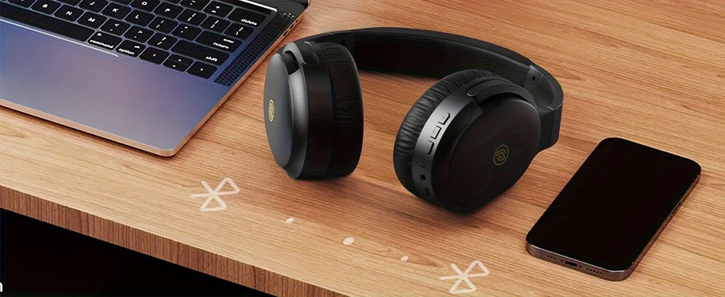 Active Noise Cancelling Headphones With Microphone, Providing 100 Hours Of Playback Time, Over-ear Wireless Headphones With High-fidelity Audio And Deep Bass, Includes A 3.5mm Cable, Soft Ear Cushions, And Fast Charging