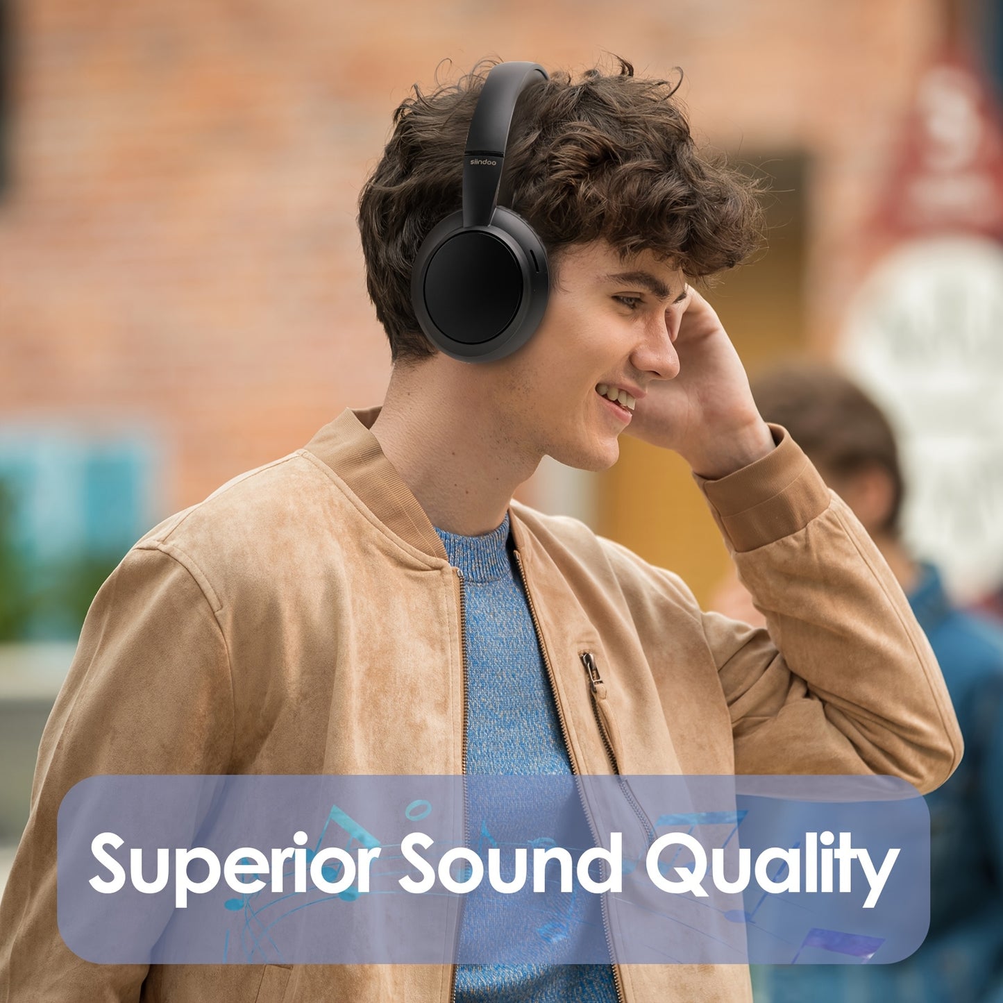 Wireless Headphone, Foldable Bluetooth Headphones Over Ear, Bluetooth Headset with Mic, Phones, Sports & Cycling