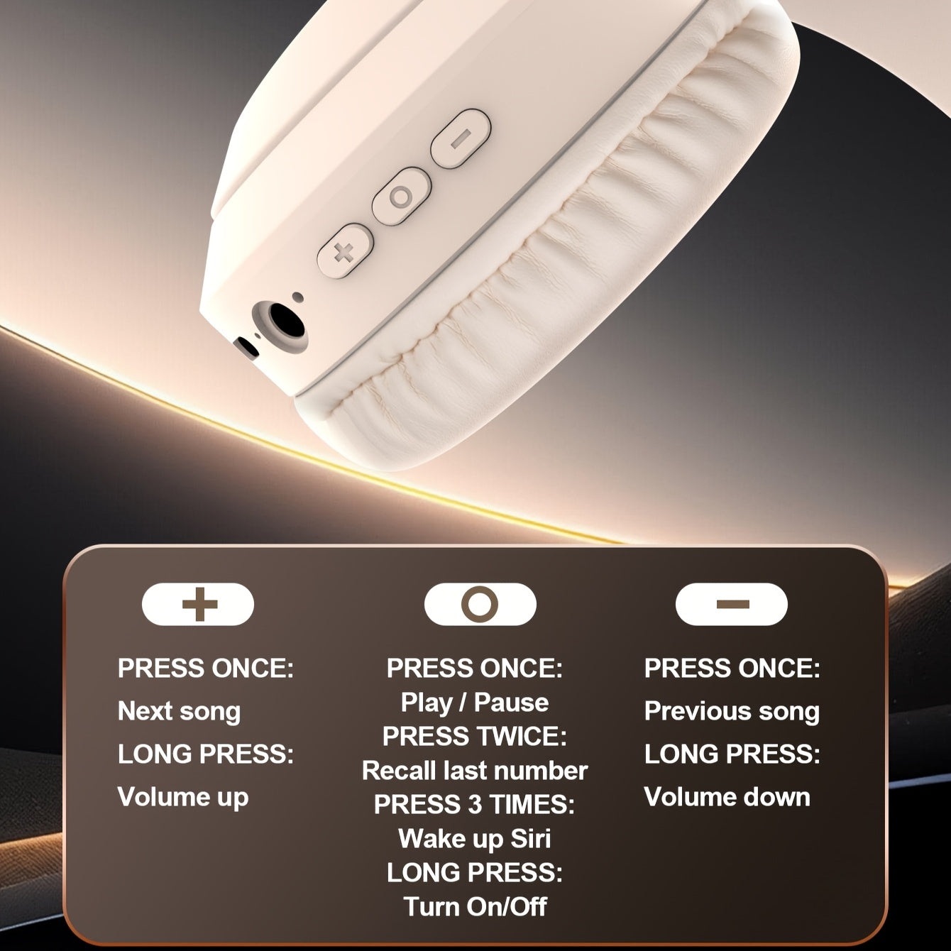 Wireless Earphones, 48 Hour Standby Time, Large Battery, Wireless Earphones, Foldable Design, Lightweight And High Fidelity Sound Quality, Comfortable to Wear, Gaming Earphones, Running Earphones