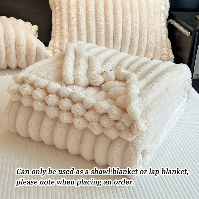 Luxurious ultra-soft blanket, solid color, warm and comfortable. This baby blanket is suitable for sofas, beds, offices and nurseries, and is an ideal gift for all seasons.