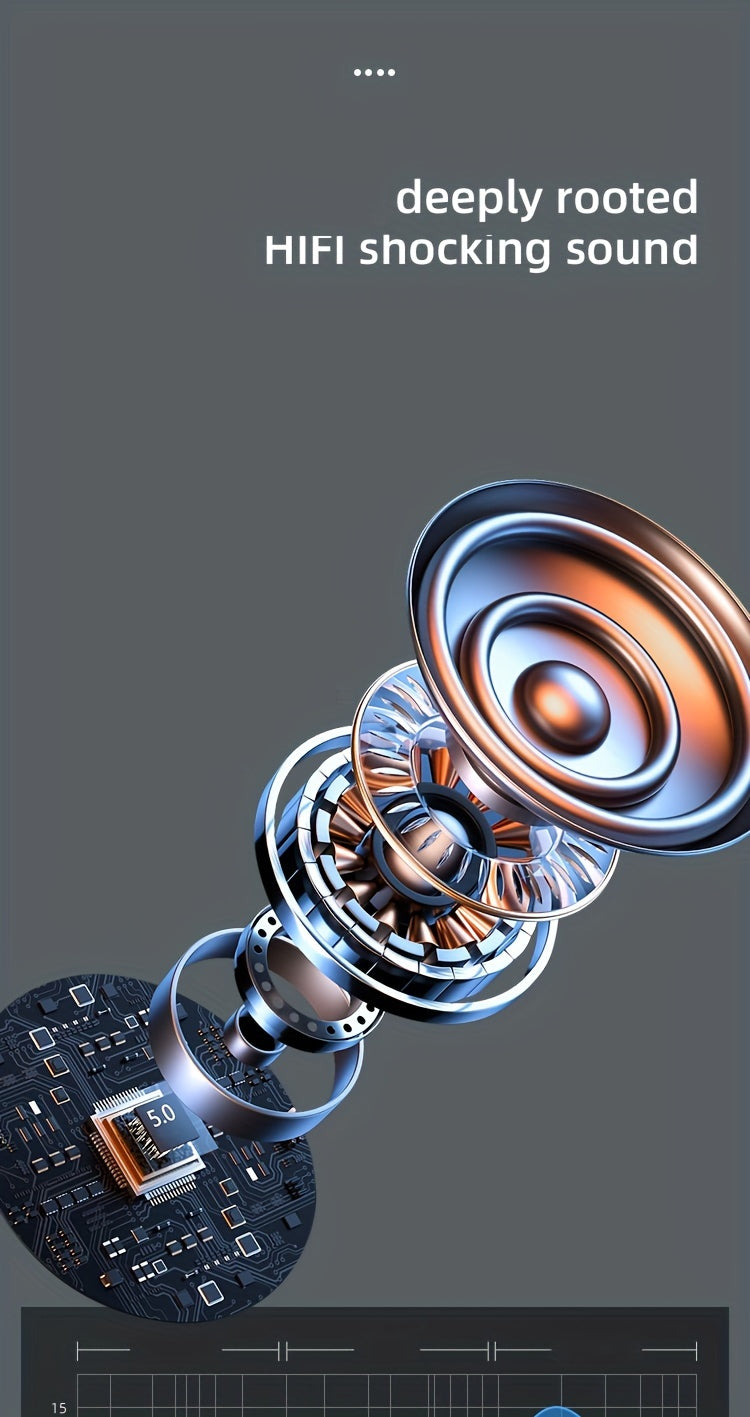 Long Battery Life Wireless Gaming Earbuds | Ultra-Endurance, Stylish, Foldable Design, Ideal Holiday Gift for Phones & Tablets