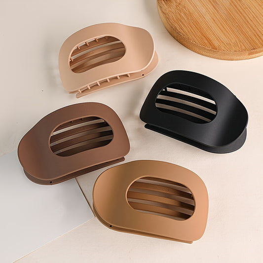 Solid Color Round Hair Clip, Casual Versatile Hair Accessories for Women, Minimalist Headwear Suitable for Thick Hair, Fashion Hair Accessories for Party, Daily Clothing Decor