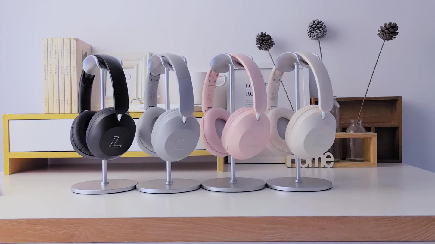 Wireless Headset | Pressure Relief Design, Bass Boost, Built-in Microphone, Telescopic and Rotatable Flat Design, Auxiliary TF Mode for Gaming and Sports Use, Office and Travel Compatible, Powerful Bass, gift for her, gift for him