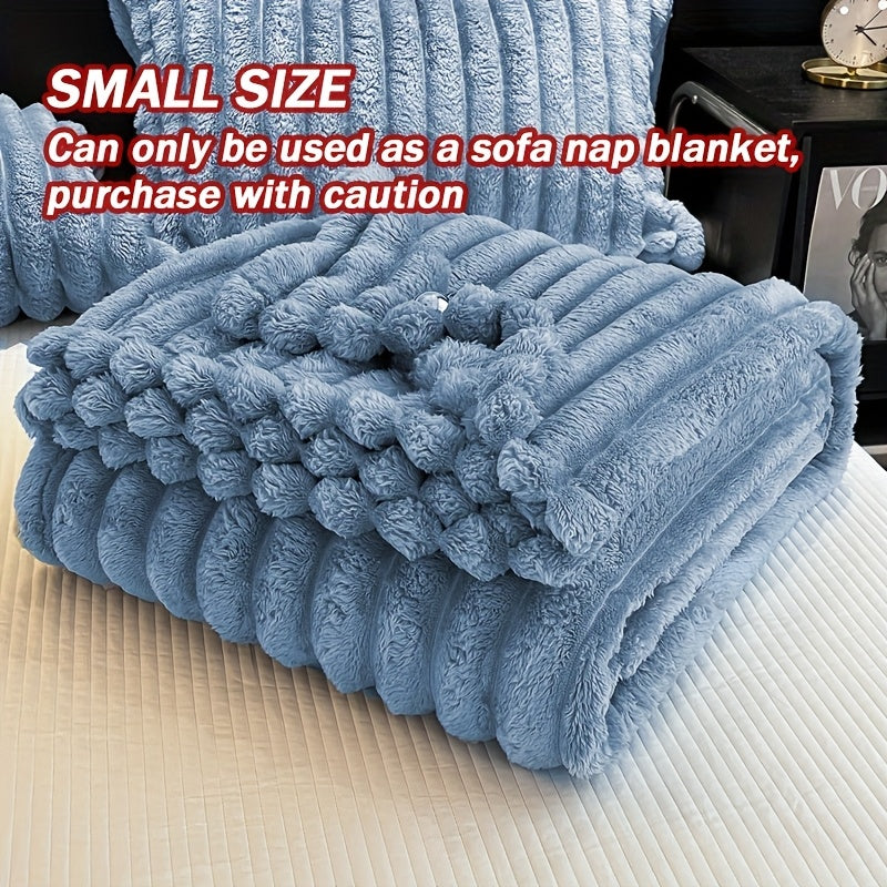 Luxurious ultra-soft blanket, solid color, warm and comfortable. This baby blanket is suitable for sofas, beds, offices and nurseries, and is an ideal gift for all seasons.