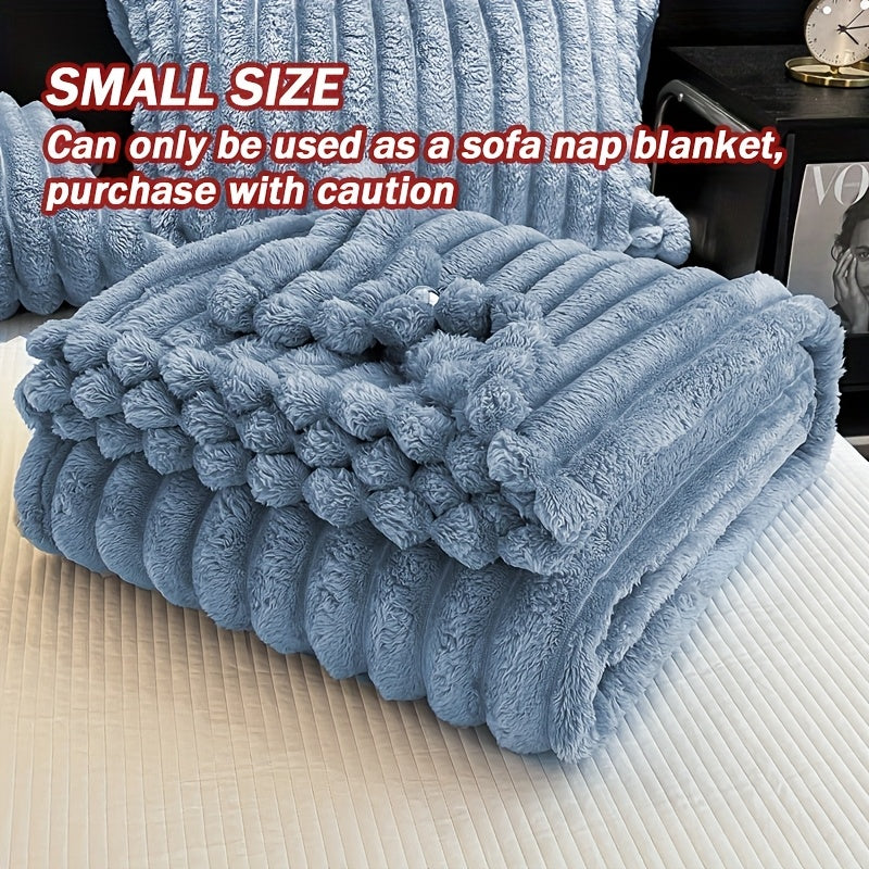 Luxurious ultra-soft blanket, solid color, warm and comfortable. This baby blanket is suitable for sofas, beds, offices and nurseries, and is an ideal gift for all seasons.