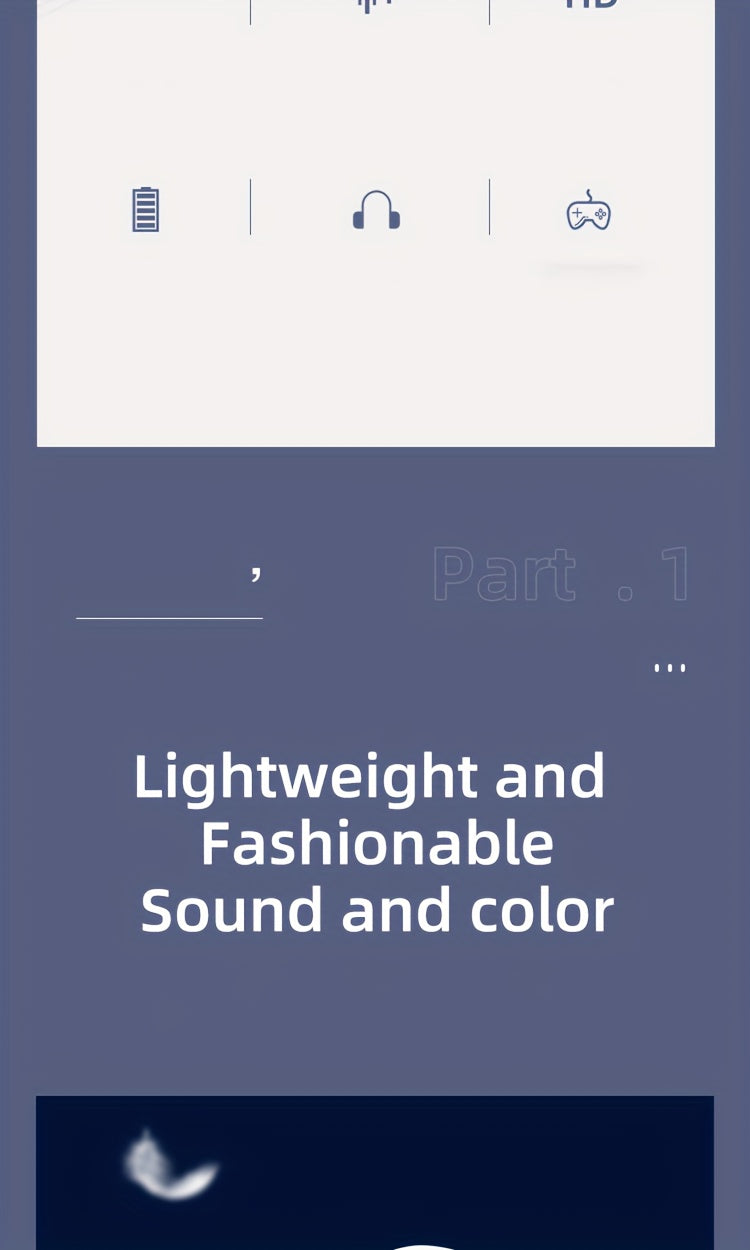 Wireless Headphones with Active Noise Cancellation | Long Battery Life, Foldable Design, Comfortable Sound Isolation for Gaming, Calls, and Music | USB-C Rechargeable, 200mAh Lithium Battery, Perfect Gift