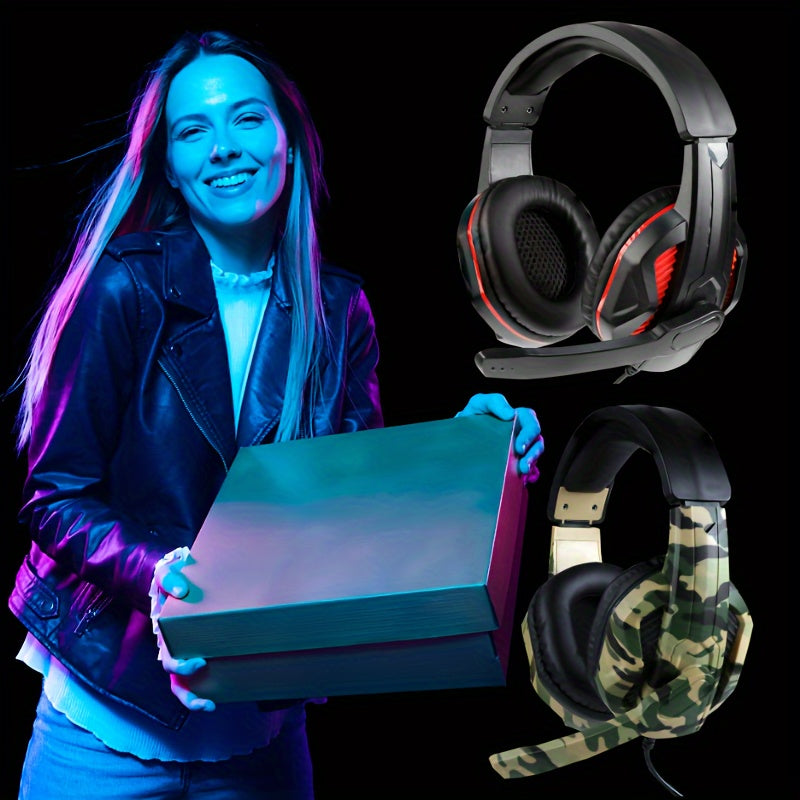 Dual Microphone Comfortable Noise-Canceling Wired Headset for PUBG, Suitable for Calls, Leisure & Sports Activities and Games with Mobile Phones/PC Laptops