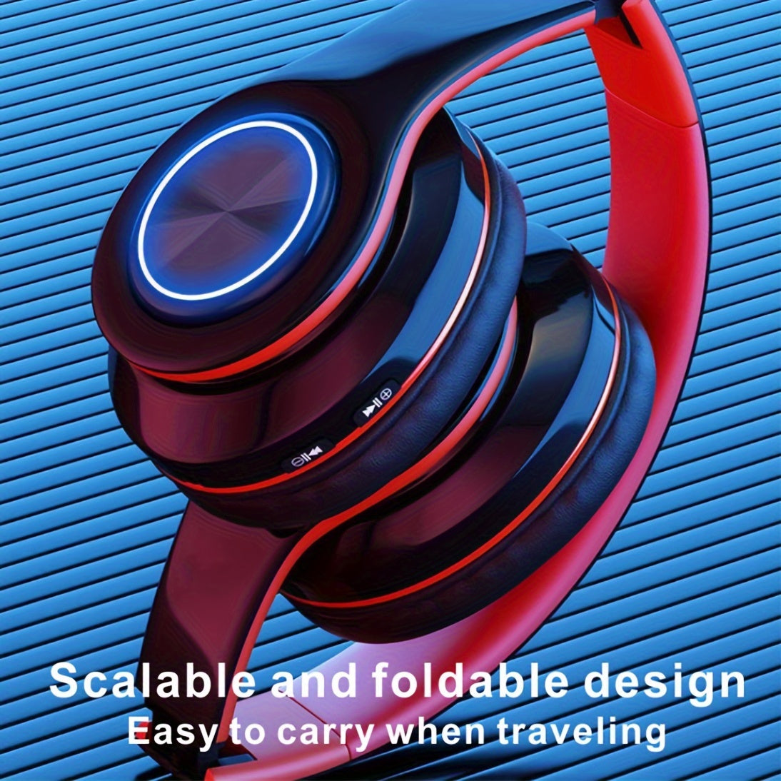 Wireless Headphone, Foldable Bluetooth Headphones Over Ear, Wireless Headset for Gaming, Phones, Computers, Electronics Audio Headphone Arrived before Christmas