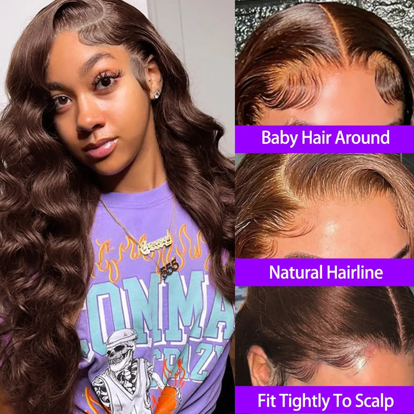 Brazilian Body Wave 13x4 Lace Front Wig – 220 & 250 Density