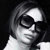 Big Frame Fashion Oversized Sunglasses Women Brand Designer Plastic Female Gradient Sun Glasses gafas de sol mujer UV400