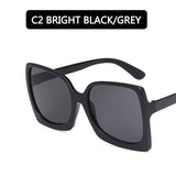 Big Frame Fashion Oversized Sunglasses Women Brand Designer Plastic Female Gradient Sun Glasses gafas de sol mujer UV400