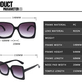 Big Frame Fashion Oversized Sunglasses Women Brand Designer Plastic Female Gradient Sun Glasses gafas de sol mujer UV400