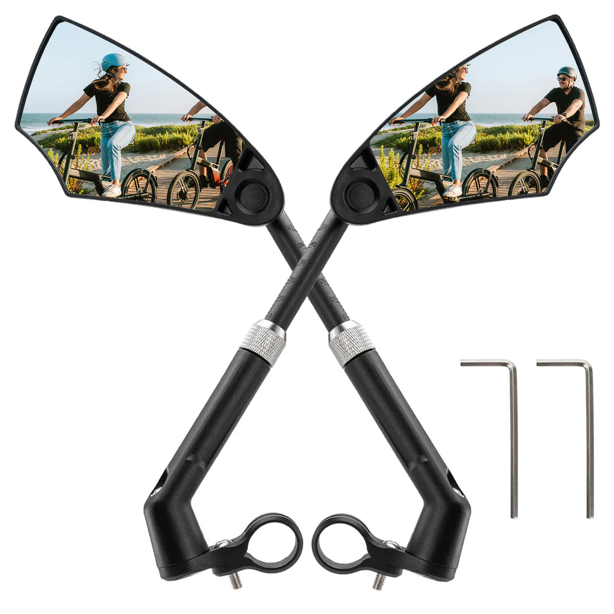 Adjustable 360° Bicycle Rear Mirror for Handlebars