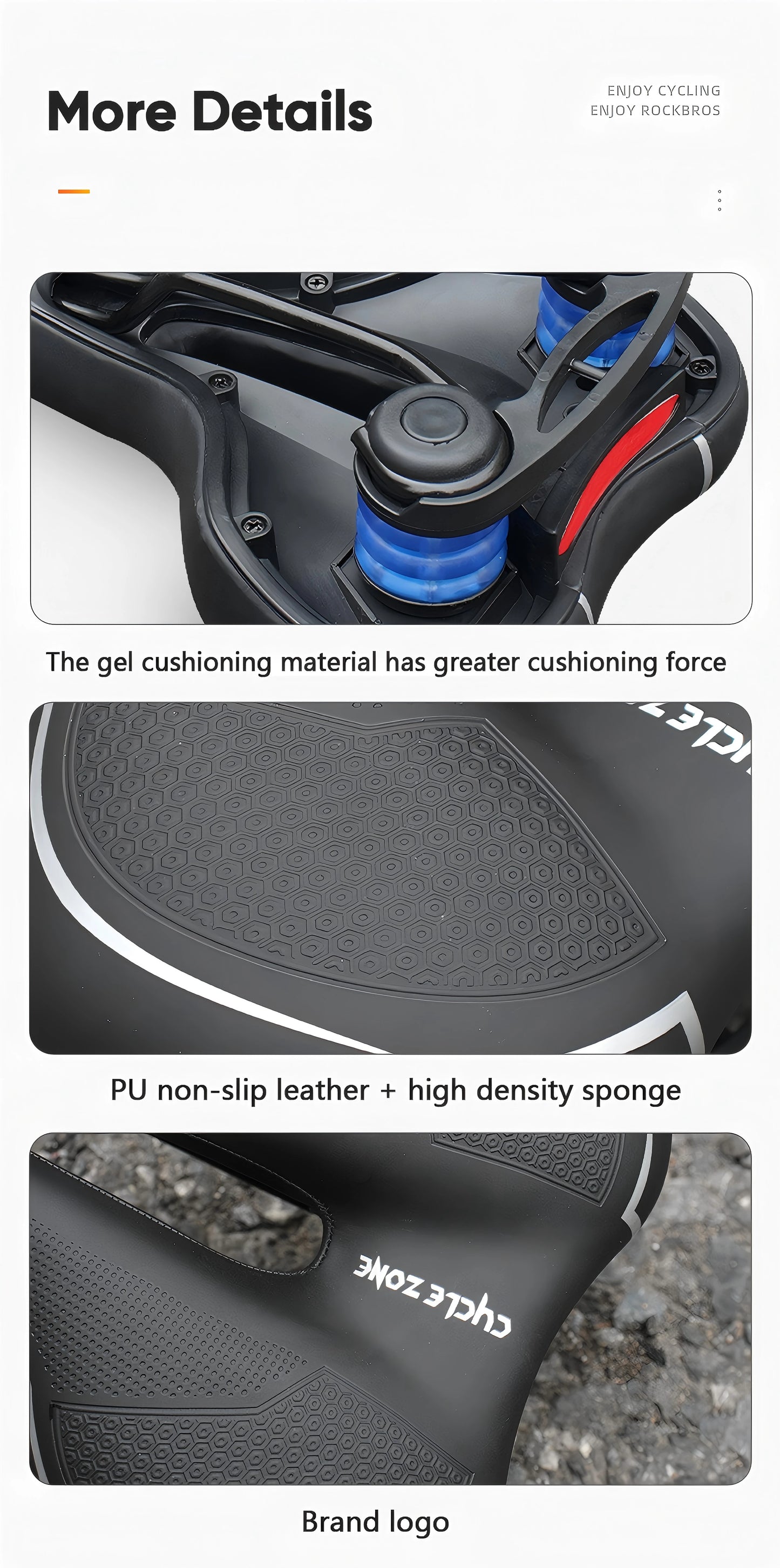 FullComfort Shock Absorbing Bike Seat