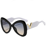 2025 New Fashion Big Frame Cat's Eye Butterfly Women Sunglasses Luxury Designer Men Sunglass Outdoor Travel Eyewear Female UV400