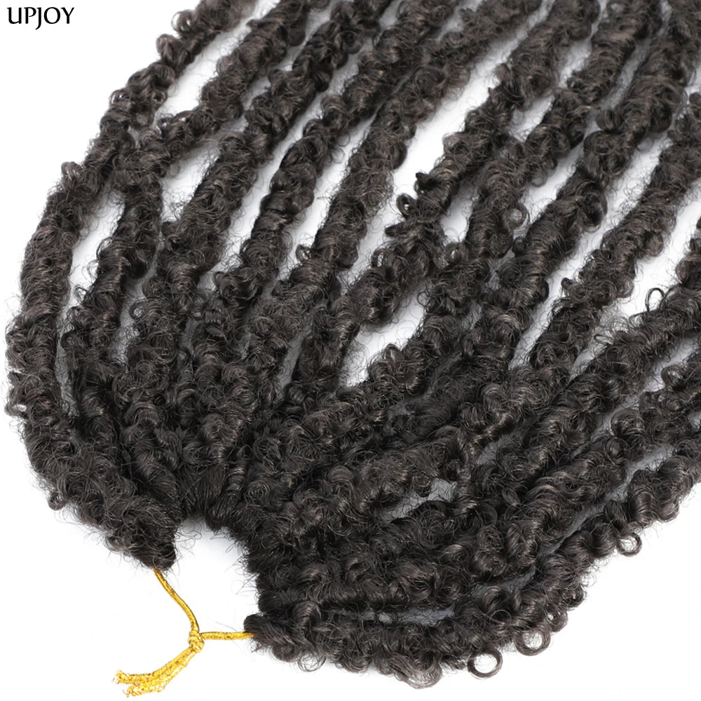 Butterfly Faux Locs Crochet Hair – Pre-Looped, 12" & 14"