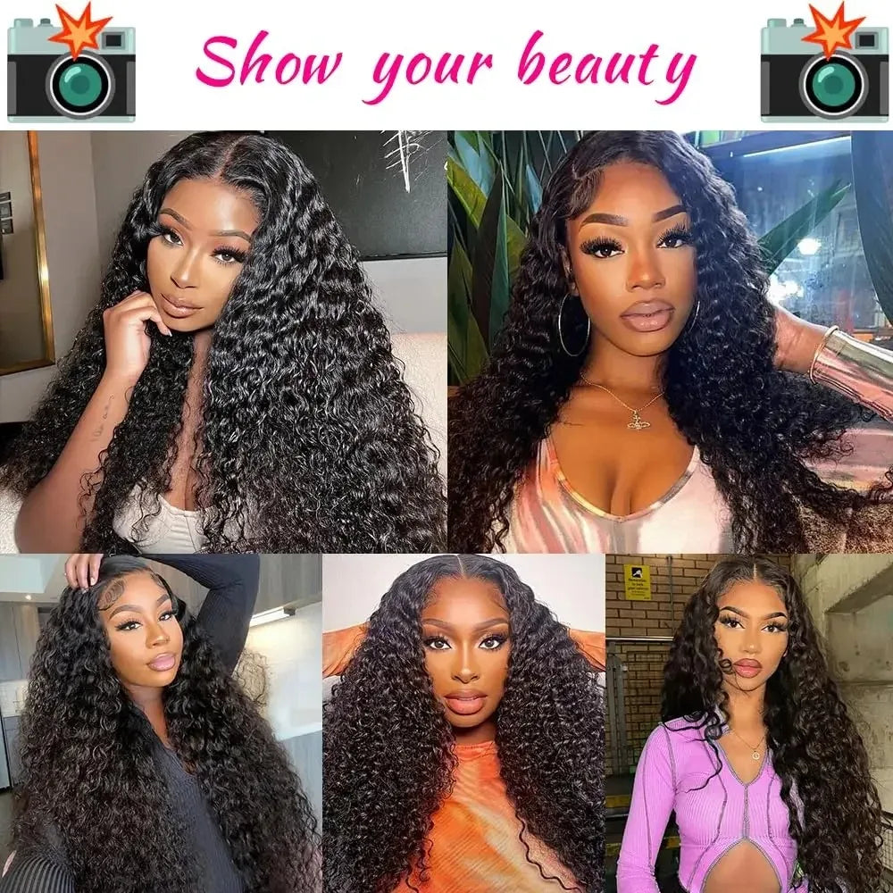 Brazilian Kinky Curly Lace Front Wig – 13x4 & 13x6, 250 Density