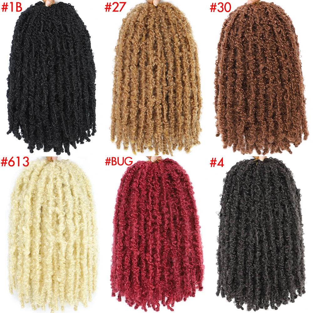 Butterfly Faux Locs Crochet Hair – Pre-Looped, 12" & 14"