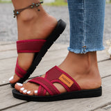 Fashionable and Versatile Sports-Style Women's Sandals, Mesh Breathable, Comfortable and Skin-Friendly, Suitable for Both Indoor and Outdoor Wear, Flat Sandals