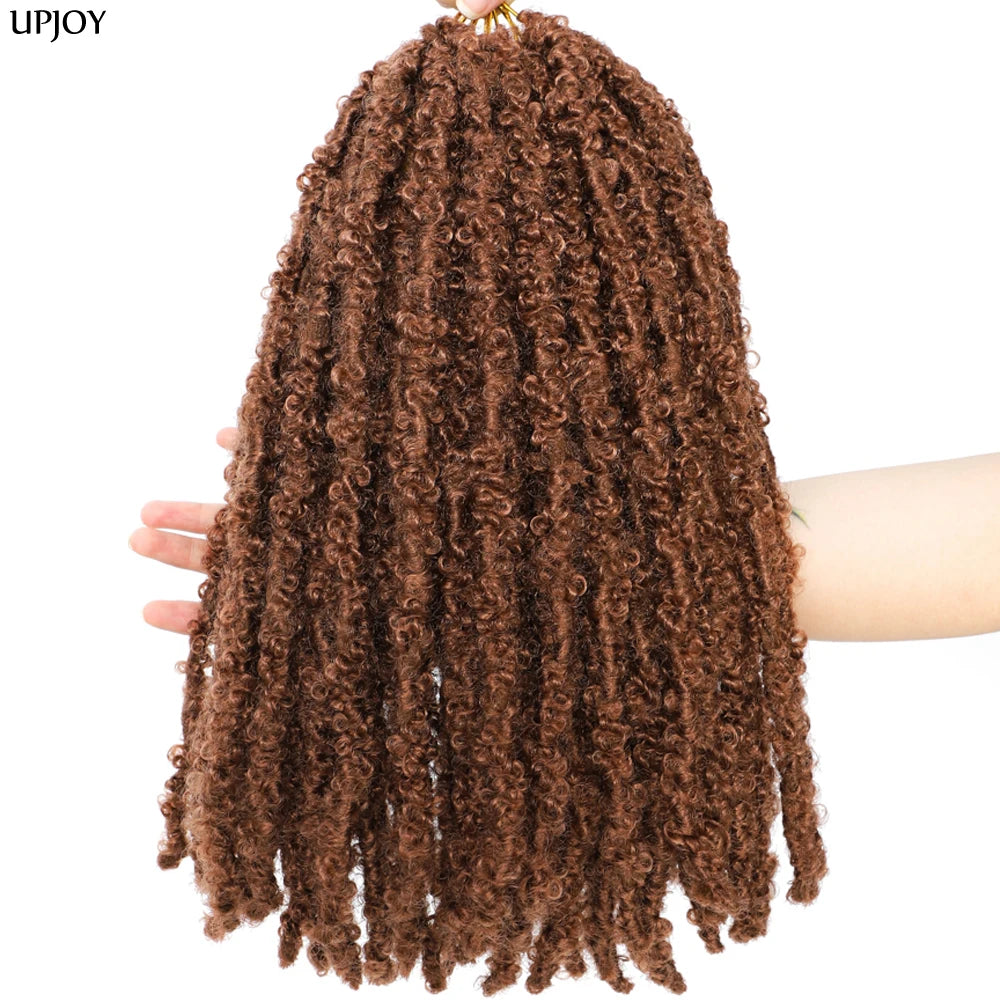 Butterfly Faux Locs Crochet Hair – Pre-Looped, 12" & 14"