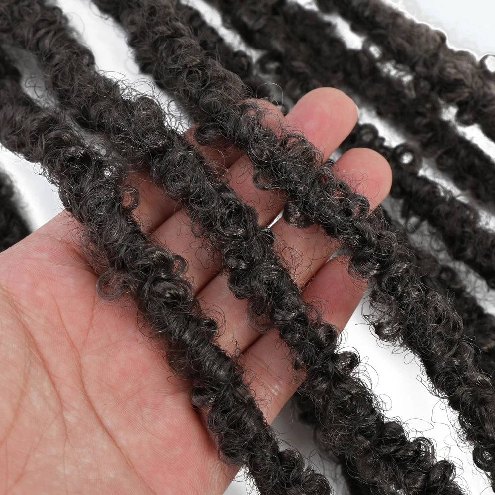 Butterfly Faux Locs Crochet Hair – Pre-Looped, 12" & 14"