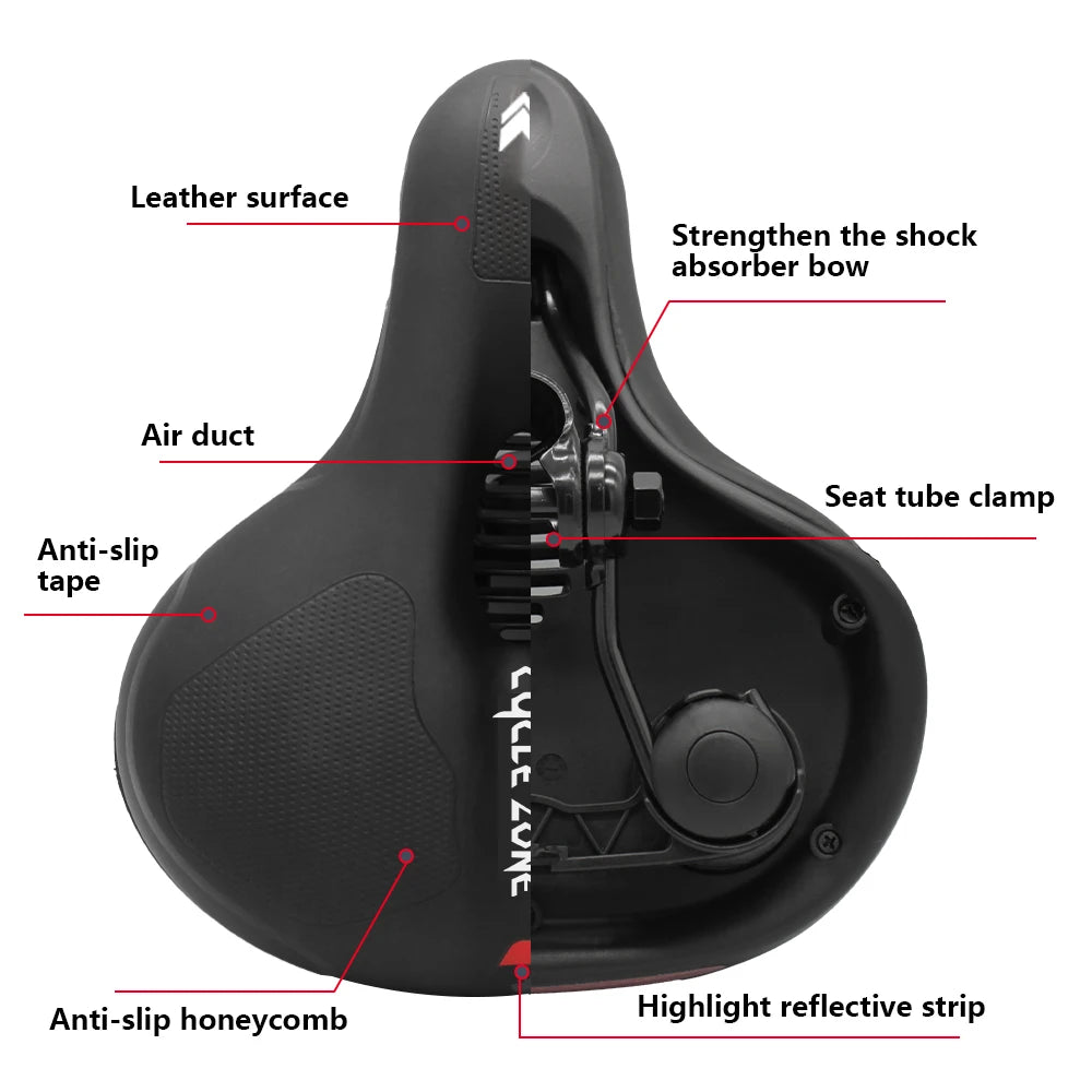 FullComfort Shock Absorbing Bike Seat