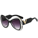 2025 New Fashion Big Frame Cat's Eye Butterfly Women Sunglasses Luxury Designer Men Sunglass Outdoor Travel Eyewear Female UV400