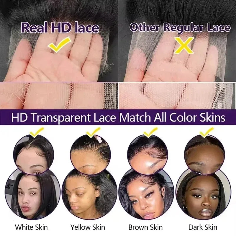 Brazilian Kinky Curly Lace Front Wig – 13x4 & 13x6, 250 Density