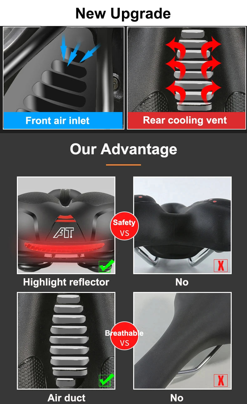 FullComfort Shock Absorbing Bike Seat