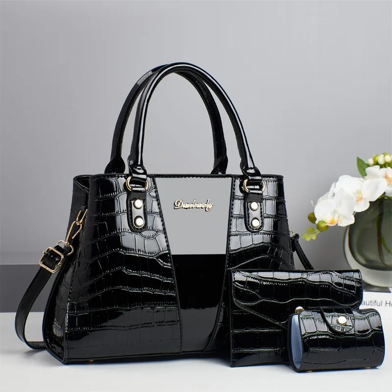 The Maison Trio — Signature Crossbody & Shoulder Bag Set