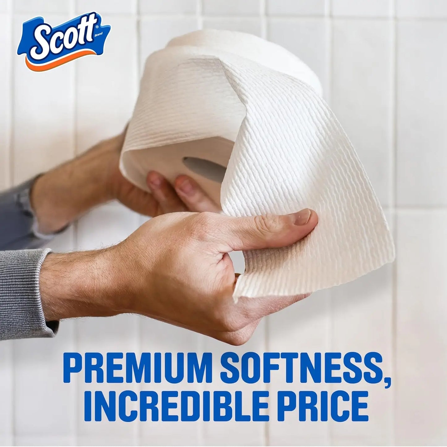 Scott ComfortPlus Toilet Paper — 24 Triple Rolls (= 72 Regular Rolls) | 231 Sheets, Septic-Safe & Clog-Free