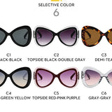 2025 New Fashion Big Frame Cat's Eye Butterfly Women Sunglasses Luxury Designer Men Sunglass Outdoor Travel Eyewear Female UV400