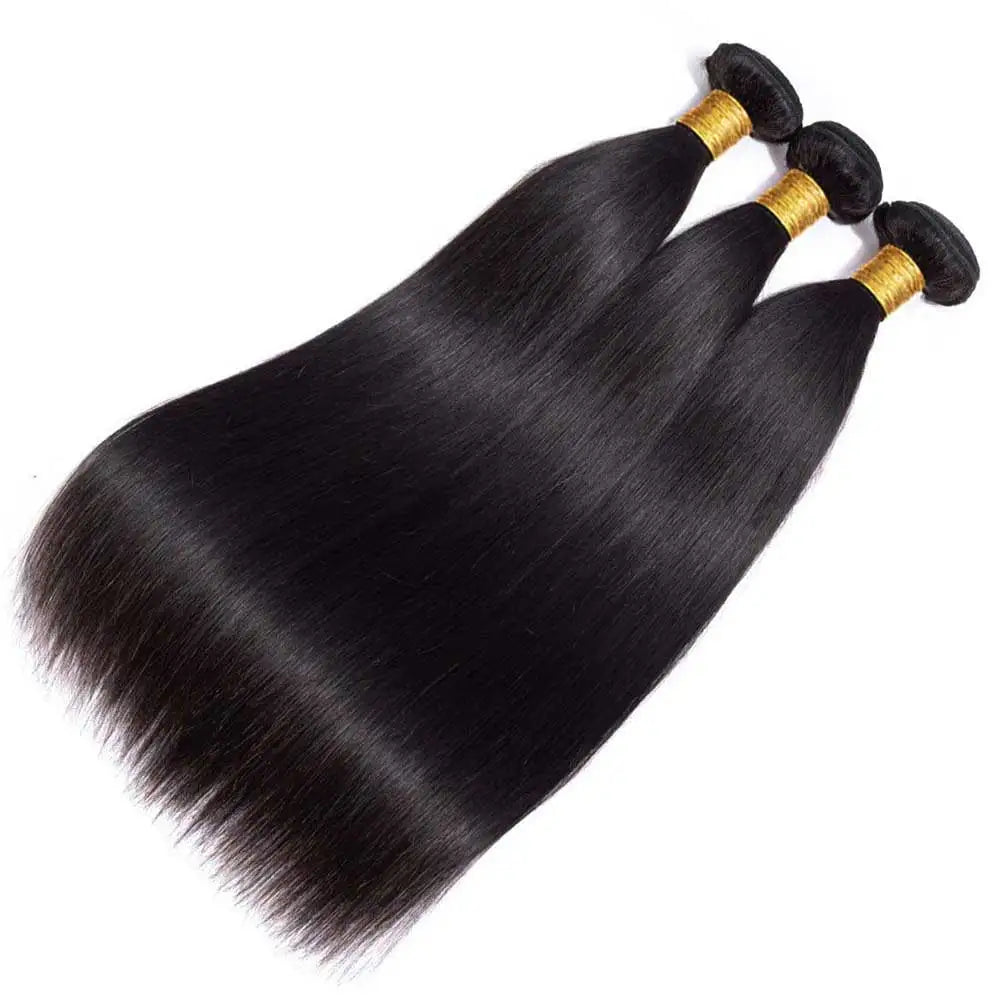 Brazilian Straight Four Bundles Set – Natural Black