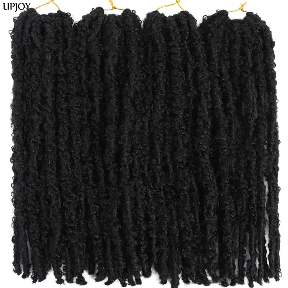 Butterfly Faux Locs Crochet Hair – Pre-Looped, 12" & 14"