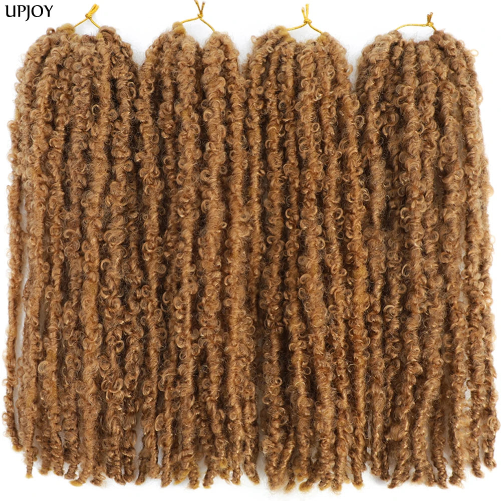 Butterfly Faux Locs Crochet Hair – Pre-Looped, 12" & 14"
