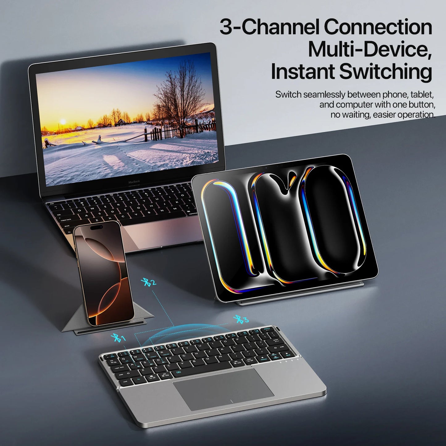Mini Wireless Multifunctional Keyboard