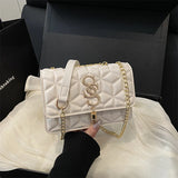 Argyle Quilted Tassel Bag