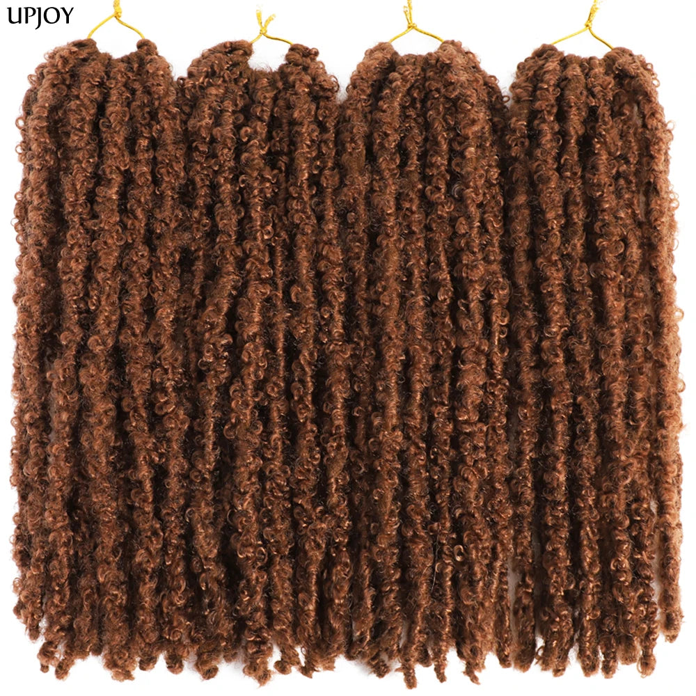 Butterfly Faux Locs Crochet Hair – Pre-Looped, 12" & 14"