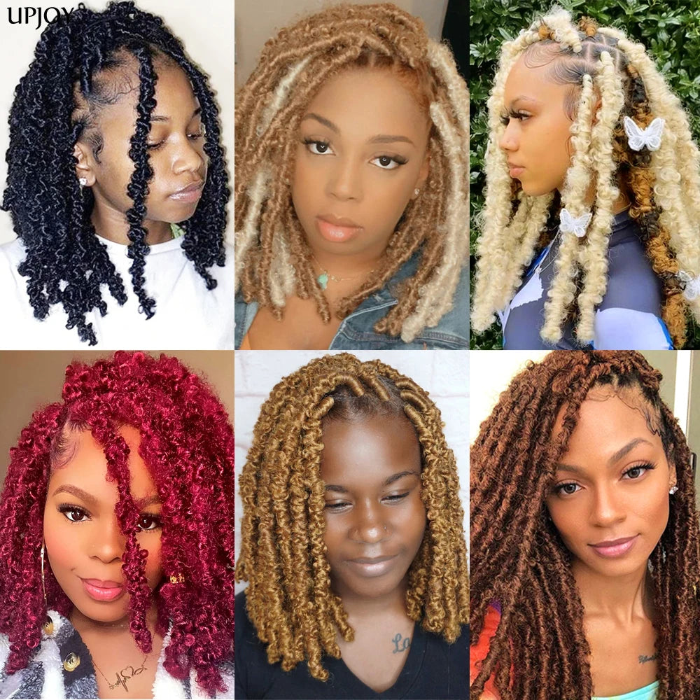 Butterfly Faux Locs Crochet Hair – Pre-Looped, 12" & 14"